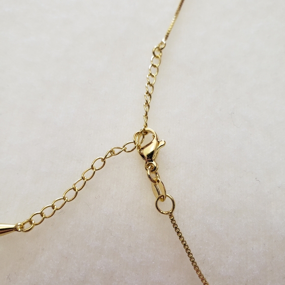 Enamel Snake with Rhinestones Gold tone Necklace - Picture 8 of 15